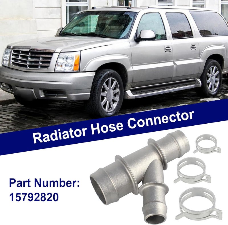 ZNZB 15792820 Heater Hose Connector for Cadillac Escalade 2002-2004 for Chevrolet Silverado 2001-2007 for GMC Yukon 2001-2004 Replace 15032062 15151873 15151875 - Image 3